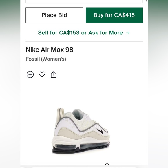 Women’s Nike Air Max 98 Fossil RARE SOLD OUT everywhere - Picture 7 of 8